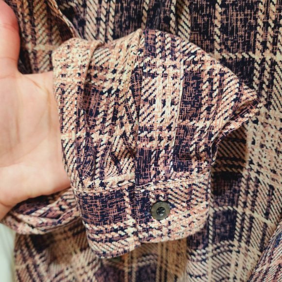 Playboy Shirt Women's Size 10 Plaid Amazingly Soft Boyfriend Fit Button Up - Picture 11 of 16